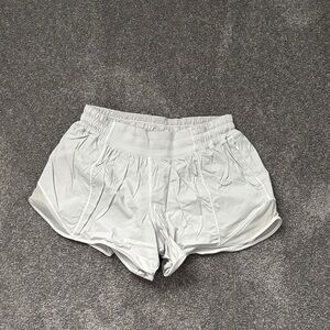 Women's White Lululemon Shorts